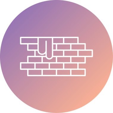 brick. Web simgesi basit illüstrasyon