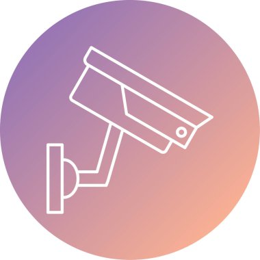ccTV kamera simgesinin vektör illüstrasyonu