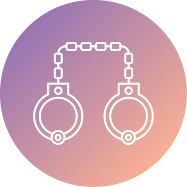 kelepçe ikon vektör illüstrasyonu