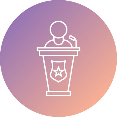 Tribün vektör simgesi sembol tasarımı