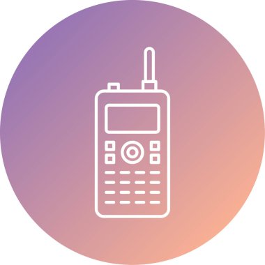 Cep telefonu simgesinin vektör illüstrasyonu