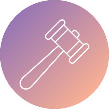 Açık artırma simge vektör çizim