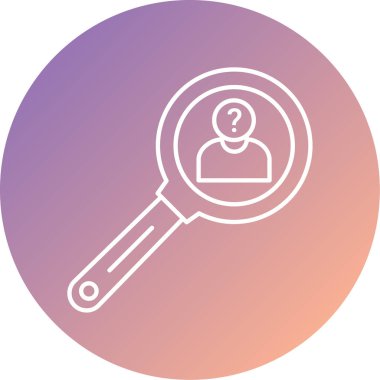 Arama simgesi vektör illüstrasyonu