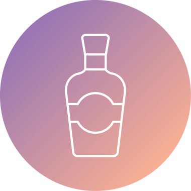 Şişe simgesinin vektör illüstrasyonu