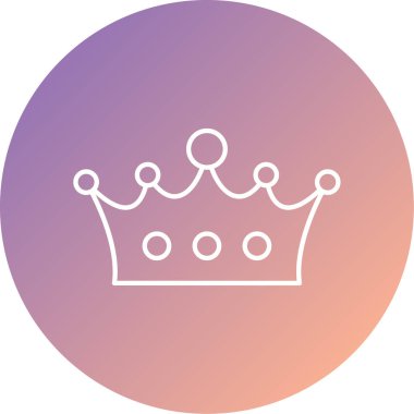 taç simgesi vektör illüstrasyonu