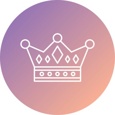 taç simgesi vektör illüstrasyonu