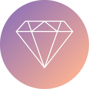 Elmas simgesi vektör illüstrasyonu