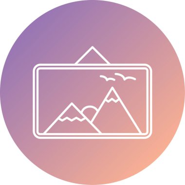 vektör resim simgesi, basit, kopyala