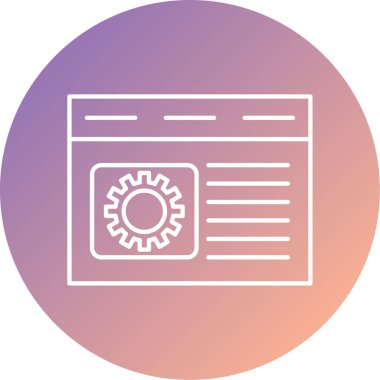 seo modern simgesinin vektör illüstrasyonu