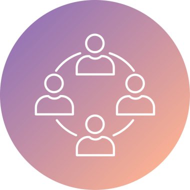 İnsan simgesinin vektör illüstrasyonu