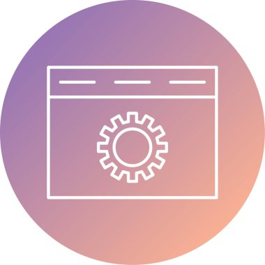 Ayarlama. Web simgesi basit illüstrasyon