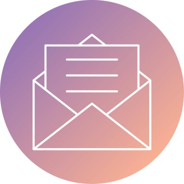 Posta simgesinin vektör illüstrasyonu