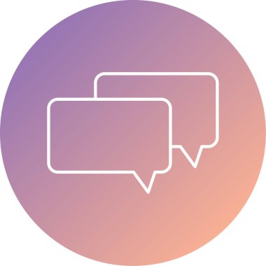 Sohbet simgesi vektör illüstrasyonu