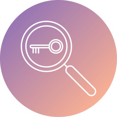 Arama simgesi vektör illüstrasyonu