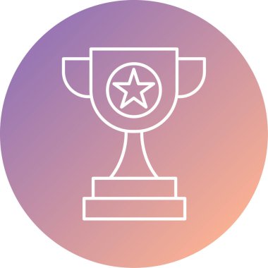 kupa simgesi vektör illüstrasyonu