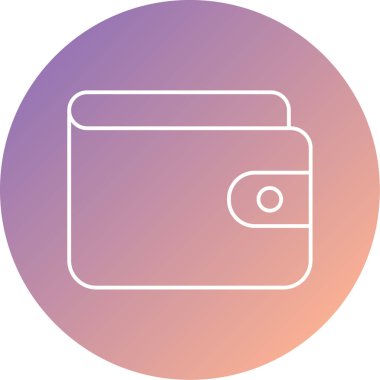 cüzdan ikonu vektör illüstrasyonu