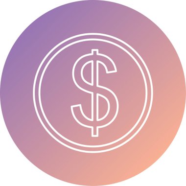 dolar simgesivektör illüstrasyon