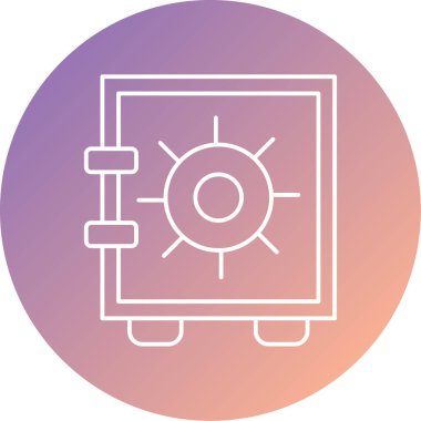 Güvenli modern simgenin vektör çizimi