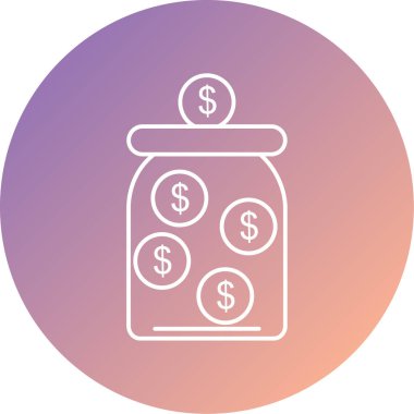 Dolar Vektörü Kabartma Simgesi