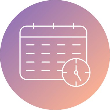 Takvim simgesi vektör illüstrasyonu