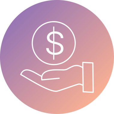 İş dünyasının vektör çizimi ve modern simgeyi finanse etme