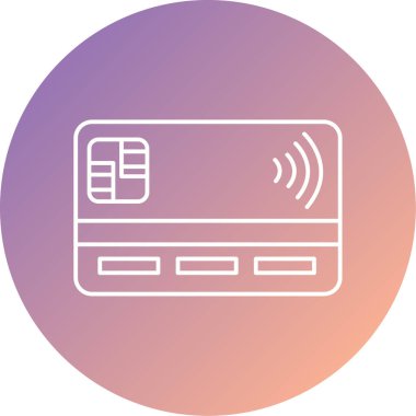 Kredi kartı vektör glif simgesi