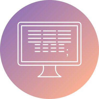 LCD ekranı. Basit illüstrasyon