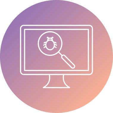 seo modern çizgi simgesinin vektör illüstrasyonu