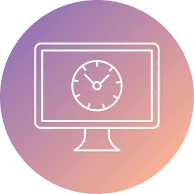 vektör lcd simgesi illüstrasyonu