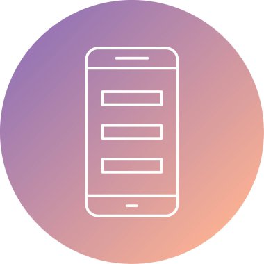 Cep telefonu. Web simgesi basit tasarım