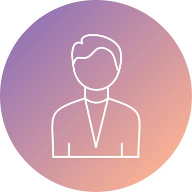 İnsan simgesinin vektör illüstrasyonu