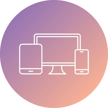 Modern teknoloji simgesinin vektör illüstrasyonu