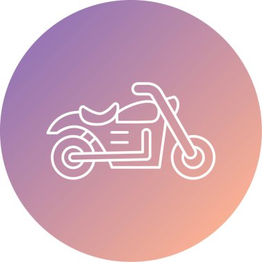 motosiklet vektör simgesi modern illüstrasyon