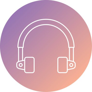 Benzersiz kulaklık vektör simgesi