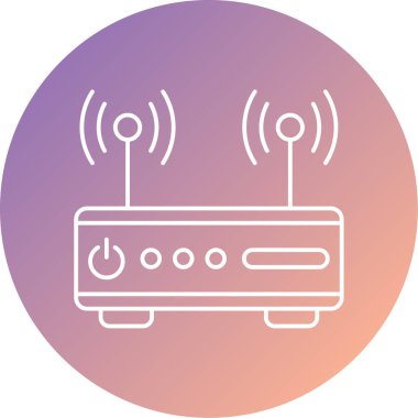 Yönlendirici simgesinin vektör illüstrasyonu