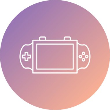 Oyun taşınabilir aygıt simgesinin vektör çizimi