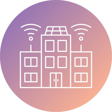 Kablosuz. Web simgesi basit illüstrasyon