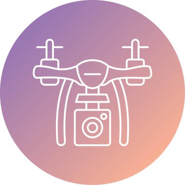 İHA simgesi, basit vektör illüstrasyonu