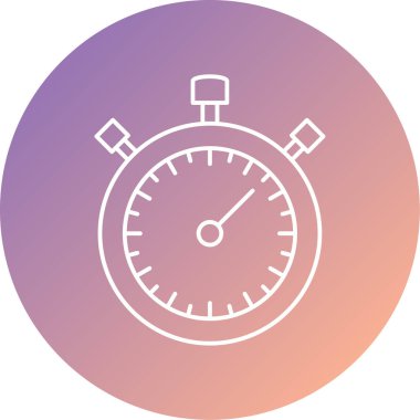 Kronometre vektörünün eşsiz simgesi