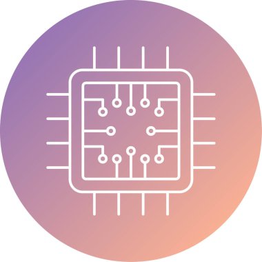 devre kartı simgesi, vektör illüstrasyonu