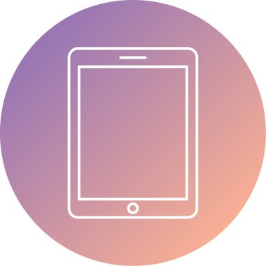 tablet. Web simgesi basit illüstrasyon