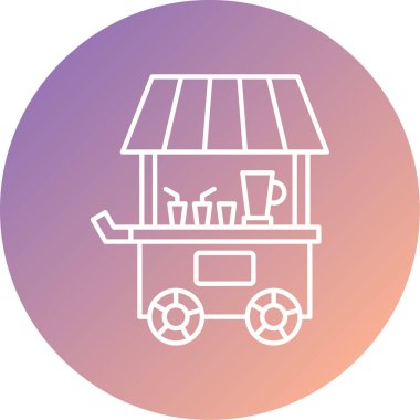 Alışveriş arabası vektör simgesi