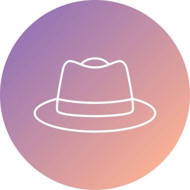 Eşsiz Şapka Vektörü Kabartma Simgesi