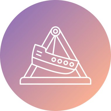 Modern inşaat simgesinin vektör illüstrasyonu