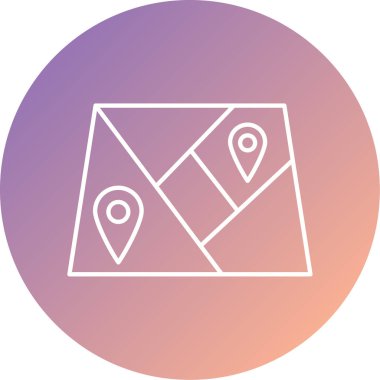 Harita iğnesi. Basit tasarım