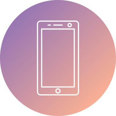 Cep telefonu. Web simgesi basit tasarım