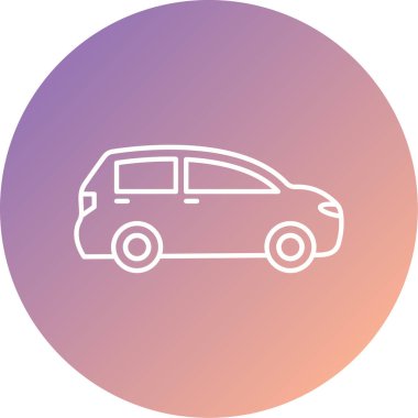 araba simgesi vektör illüstrasyonu