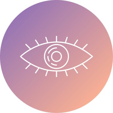 göz vektör simgesi modern basit illüstrasyon