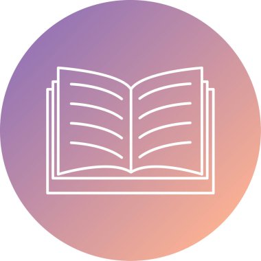 kitap simgesi vektör illüstrasyonu