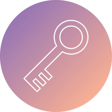 Anahtar simgesinin vektör illüstrasyonu